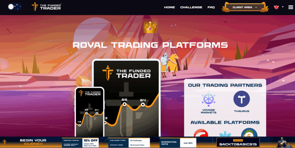 The Funded Trader proprietary trading platform, challenges, dashboard, and rules - Preview 5